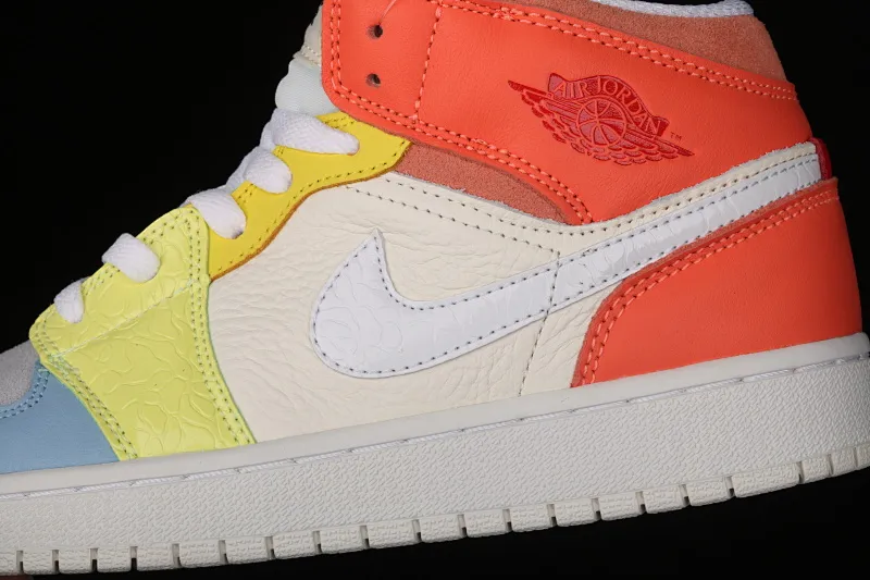 All categories Air Jordan Jordan series basketball shoes Air Jordan 1 Mid Air Jordan 1 Mid AJ1 Joe 1 color stitching mid-top basketball shoes DJ6908-100